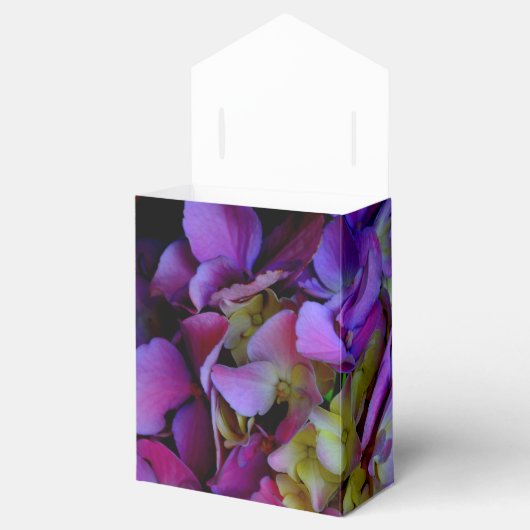 マゼンタパープルブルーイエローアジサイ花 フェイバーボックス (オープン)