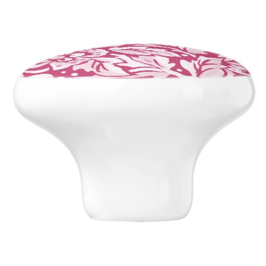 マゼンタパープルリスフローラフォレストウッドランド セラミックノブ (側面)