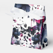 マゼンタピンクとブルーインクフローラの水色結婚の色 フェイバーボックス (正面サイド)