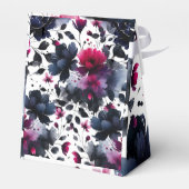 マゼンタピンクとブルーインクフローラの水色結婚の色 フェイバーボックス (裏面サイド)