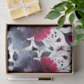 マゼンタピンクとブルーインクフローラの水色結婚の色 薄葉紙 (ギフト)