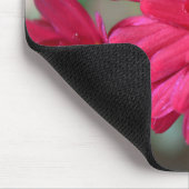 マゼンタピンクのムーム花マウスパッド マウスパッド (コーナー)