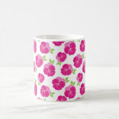 マゼンタピンクの水彩画 コーヒーマグカップ (中央)