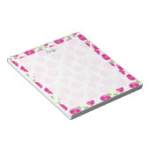 マゼンタピンクの水彩画 ノートパッド (アングル)