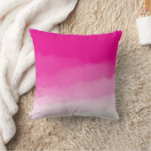 マゼンタピンクウォーター色グラデーション装飾用クッション クッション (ブランケット)