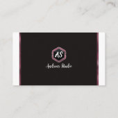 マゼンタピンクグラムミニマガーリーリストシモダンック 名刺 (裏面)