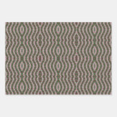 マゼンタピンクグリーンスプリングタイム水玉模様パターン ラッピングペーパーシート (正面)