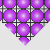 マゼンタピンクドット白黒格子パターン 薄葉紙 (詳細)