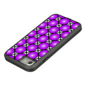 マゼンタピンクドット白黒格子パターン Case-Mate iPhoneケース (ボトム)