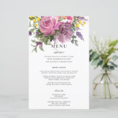 マゼンタピンクパープルフローラボホシック結婚ズメニュー (スタンド正面)