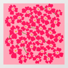 マゼンタピンクファンタジーフラワーパワー ウィンドウサイン