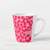 マゼンタピンクファンタジーフラワーパワー カフェラテマグ (右)