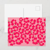 マゼンタピンクファンタジーフラワーパワー シーズンポストカード (正面/裏面)