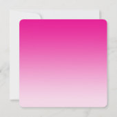 マゼンタピンクフォトトリプル卒業招待状 招待状 (裏面)