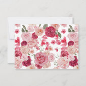 マゼンタピンクフローラサンキューカード サンキューカード (裏面)