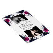 マゼンタピンクブルーインクフローラ水彩日救付 マグネット (右側)