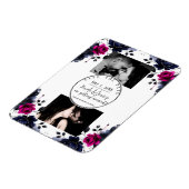 マゼンタピンクブルーインクフローラ水彩日救付 マグネット (左側)