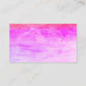 マゼンタピンクヘアスタイル爪、 ネイルシンプル 名刺 (裏面)