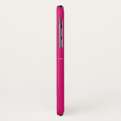 マゼンタピンクホワイトモダンシックエレガントスクリプト Case-Mate iPhoneケース (裏面/左)