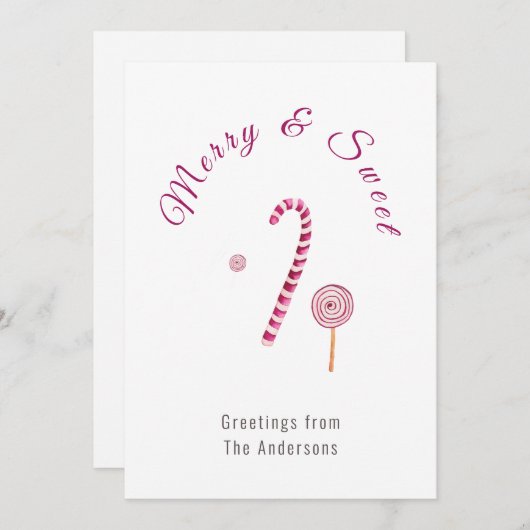 マゼンタピンクメリーと甘い甘い甘い甘い甘い甘い水の色 シーズンカード (正面/裏面)