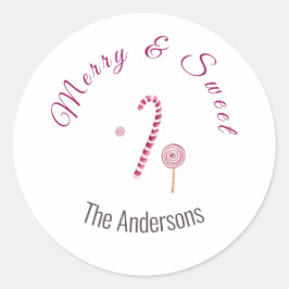 マゼンタピンクメリーと甘い甘い甘い甘い甘い甘い水の色 ラウンドシール