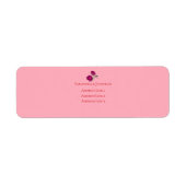 マゼンタピンクローモダンズ結婚ズ ラベル (正面)