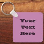 マゼンタピンク春シーズン無地のカラー キーホルダー (正面)