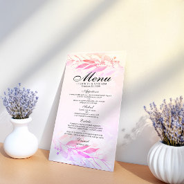 マゼンタピンク色の葉フローラのメ結婚ニュー メニュー