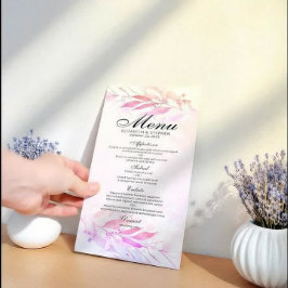 マゼンタピンク色の葉フローラのメ結婚ニュー メニュー