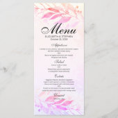 マゼンタピンク色の葉フローラのメ結婚ニュー メニュー (正面)