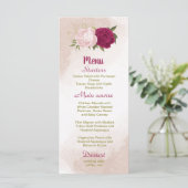 マゼンタピンク葉の花は結婚緑 メニュー (スタンド正面)