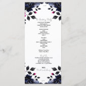 マゼンタピンク&ブルーインクフローラ水彩画 プログラム (裏面)