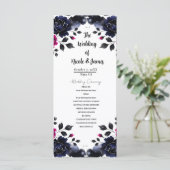 マゼンタピンク&ブルーインクフローラ水彩画 プログラム (スタンド正面)