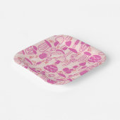 マゼンタピンク ペーパープレート (傾斜あり)