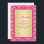 マゼンタピンク、金ゴールドダマスク18誕生日招待状 招待状<br><div class="desc">このシックな熱いマゼンタピンクと金ゴールドダマスクパターンと18th誕生日の招待状とPRINTEDピンクのグリッターで18thの誕生日にグリッツとグラムを追加し縁どます。これは基本的な紙に示されているが、それはパールきらめく紙に余分に良く見えるだろう、それは微妙な輝きを持っ救済て、詳細に印刷されたすべての彼らの外観を見せ最高のる。このもしデザインで一致する項目が必要な場合、または情報と一致する項目が必要な場合は救済もしカスタマイズ、電子メールでniteowlstudio@gmail.comに連絡してください。****モニタに表示されるプリントはすべて表示されることに注意してください。ご注文いただいた後は招待が表示されず、Zazzleは何も編集しない。デザインの変更には手数料が必要カスタムな場合もある。</div>