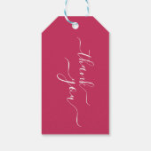 マゼンタピーニー結婚フローラ ギフトタグ (裏面)