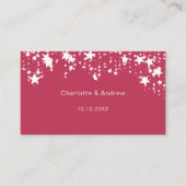 マゼンタピ結婚ンク対応サイトQRコードRSVP エンクロージャーカード (正面)