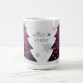 マゼンタフェスティバルクリスマスツリーコーヒーマグ コーヒーマグカップ (中央)