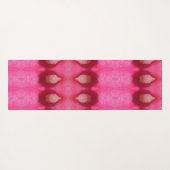 マゼンタフラワーイカット4 ヨガマット (裏面(横))