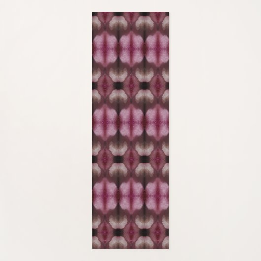 マゼンタフラワーフォグイカット禅 ヨガマット (正面)