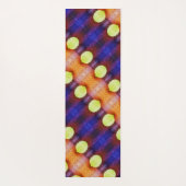 マゼンタフラワーx GLイカット5 ヨガマット (裏面)