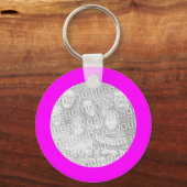 マゼンタフレームキーチェーン キーホルダー (正面)