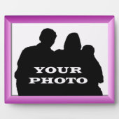 マゼンタフレーム写真8 x 10水平プラーク フォトプラーク (正面)