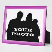 マゼンタフレーム写真8 x 10水平プラーク フォトプラーク (側面)