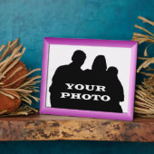マゼンタフレーム写真8 x 10水平プラーク フォトプラーク (側面)