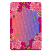 マゼンタフローラ写真 マグネット (縦)