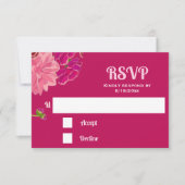 マゼンタフローラ応答カード 出欠カード (正面)