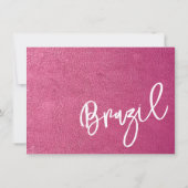 マゼンタブラジル旅券 サンキューカード (裏面)