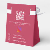 マゼンタブルゴーニュ事業QRコードInstagram フェイバーボックス (裏面サイド)
