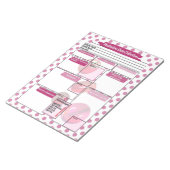 マゼンタヘルスケア学生投薬テンプレート ノートパッド (アングル)